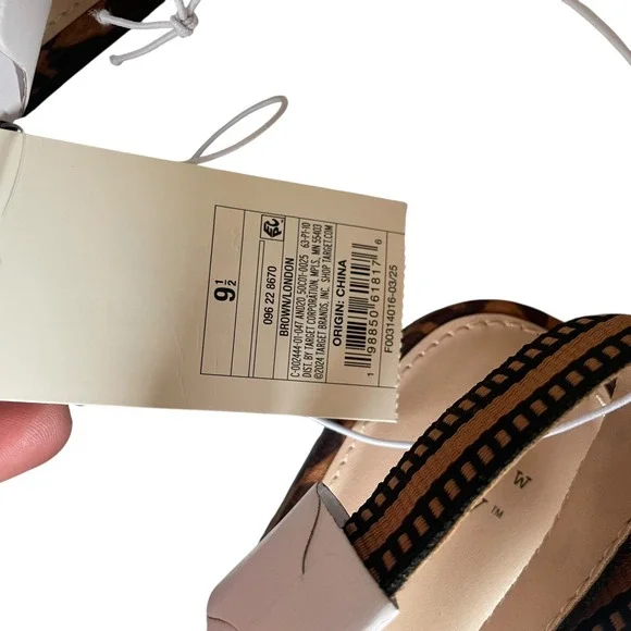 A New Day Leopard Print Pointed Toe Slingback Flats Size 9.5 NWT - Picture 8 of 9